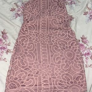 Nude maxi dress